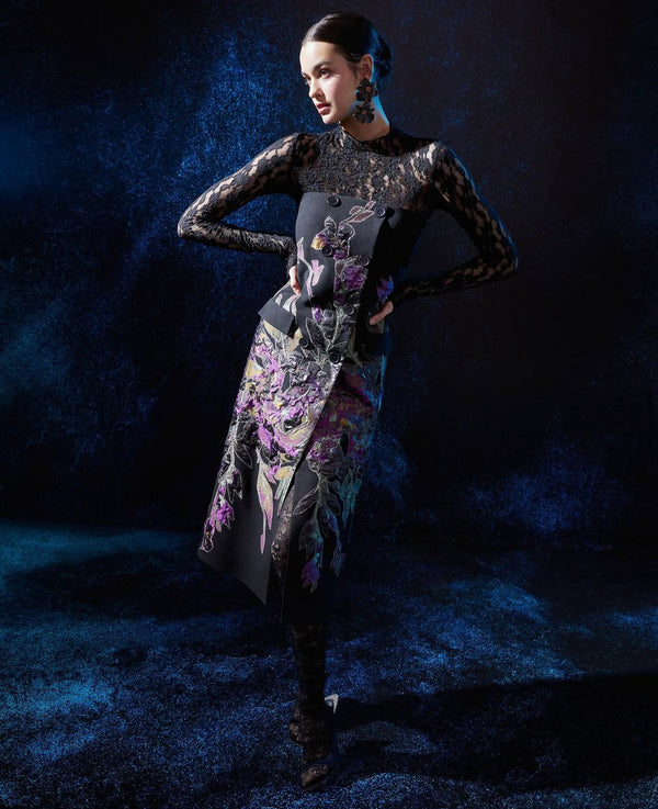 Custom-made blouse & skirt set