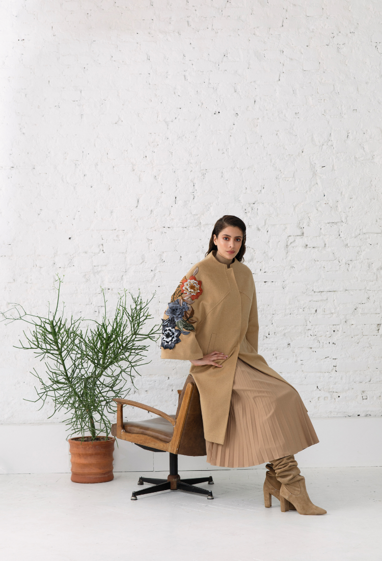 Eyvan Cashmere & Wool Blend Coat