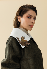 Simurg I Velvet Jacquard Coat